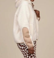 Ruthie Uggfluff Zip Hoodie In Nimbus Driftwood