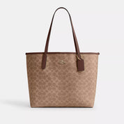 Coach Outlet City Tote Bag In Signature Canvas