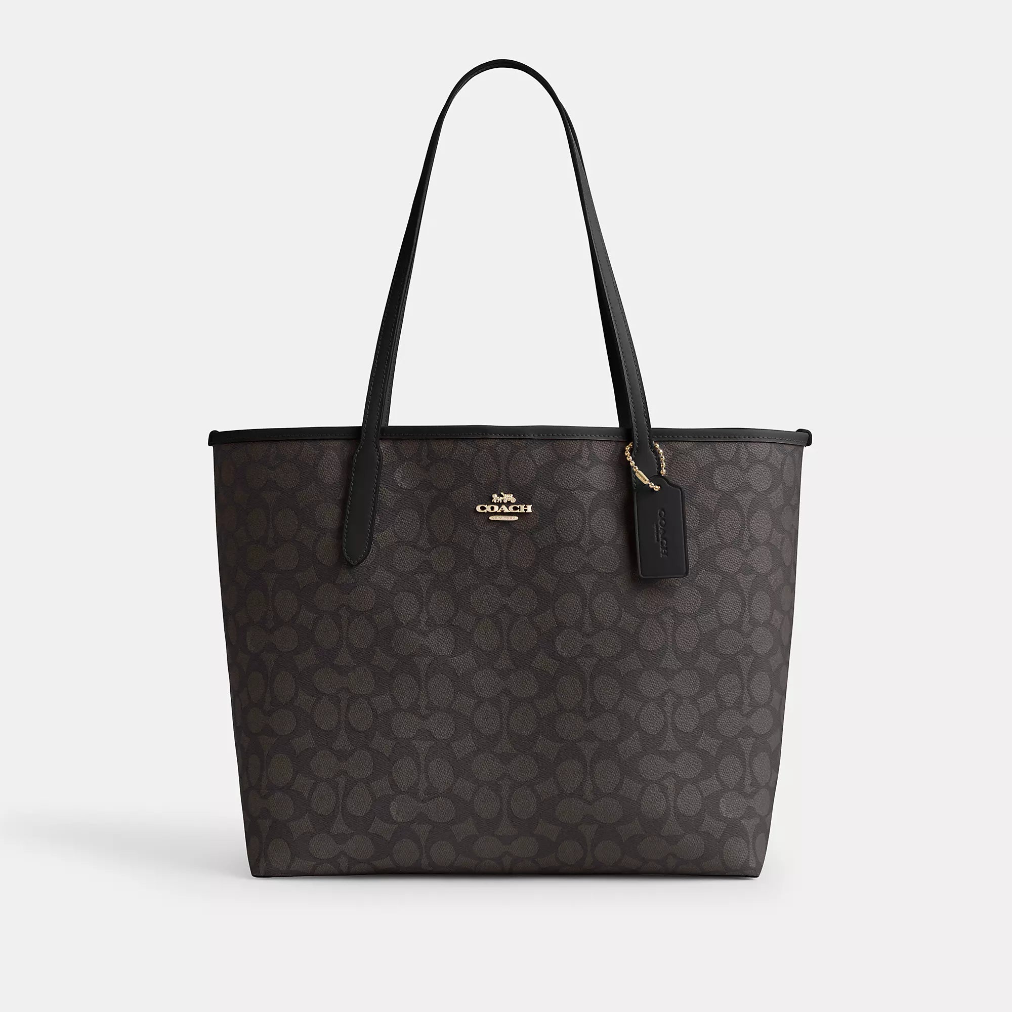 Coach Outlet City Tote Bag In Signature Canvas