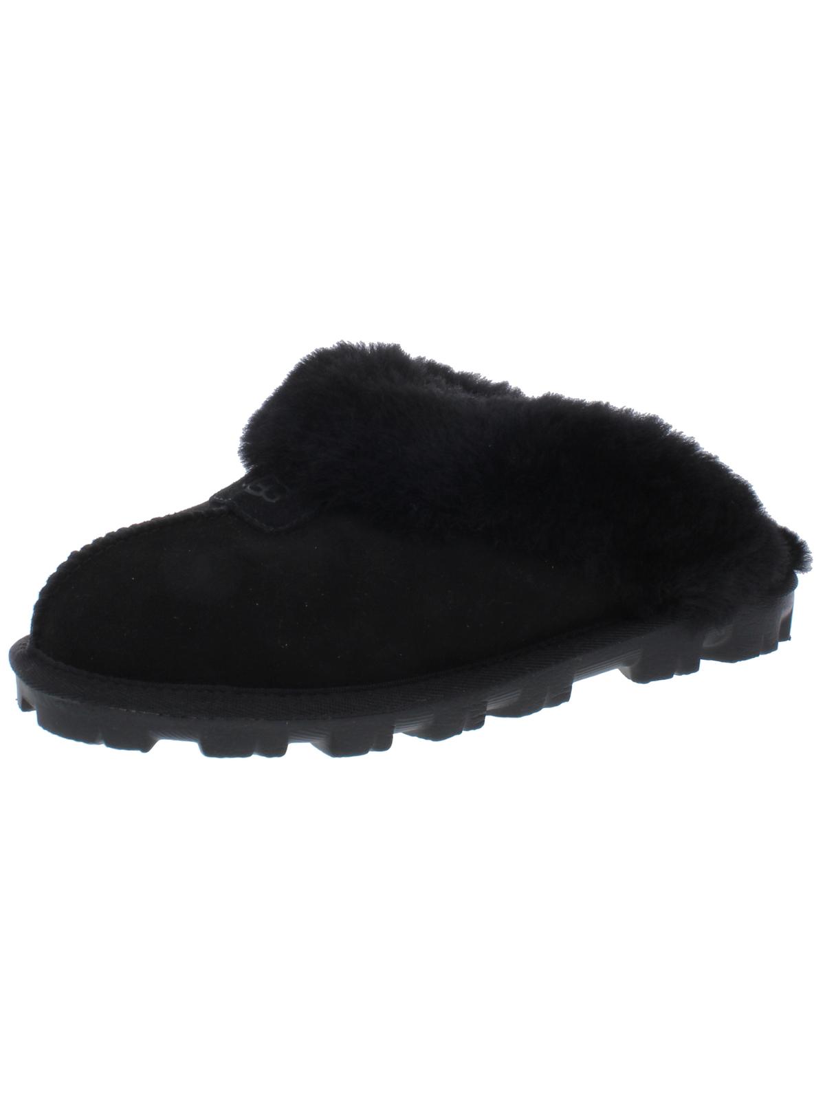 Coquette Womens Suede Lined Mule Slippers