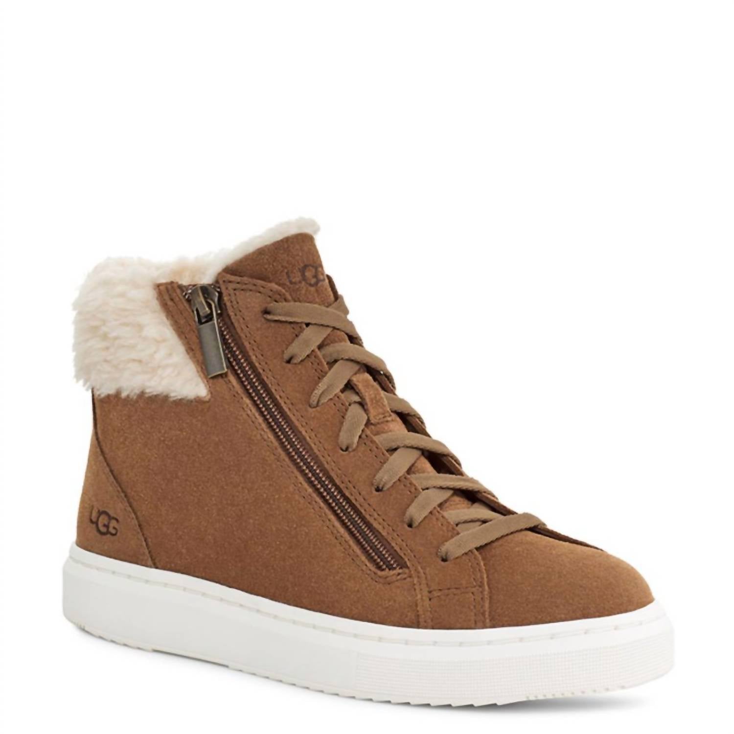 Women's Alameda Mid Zip Sneaker In Chestnut