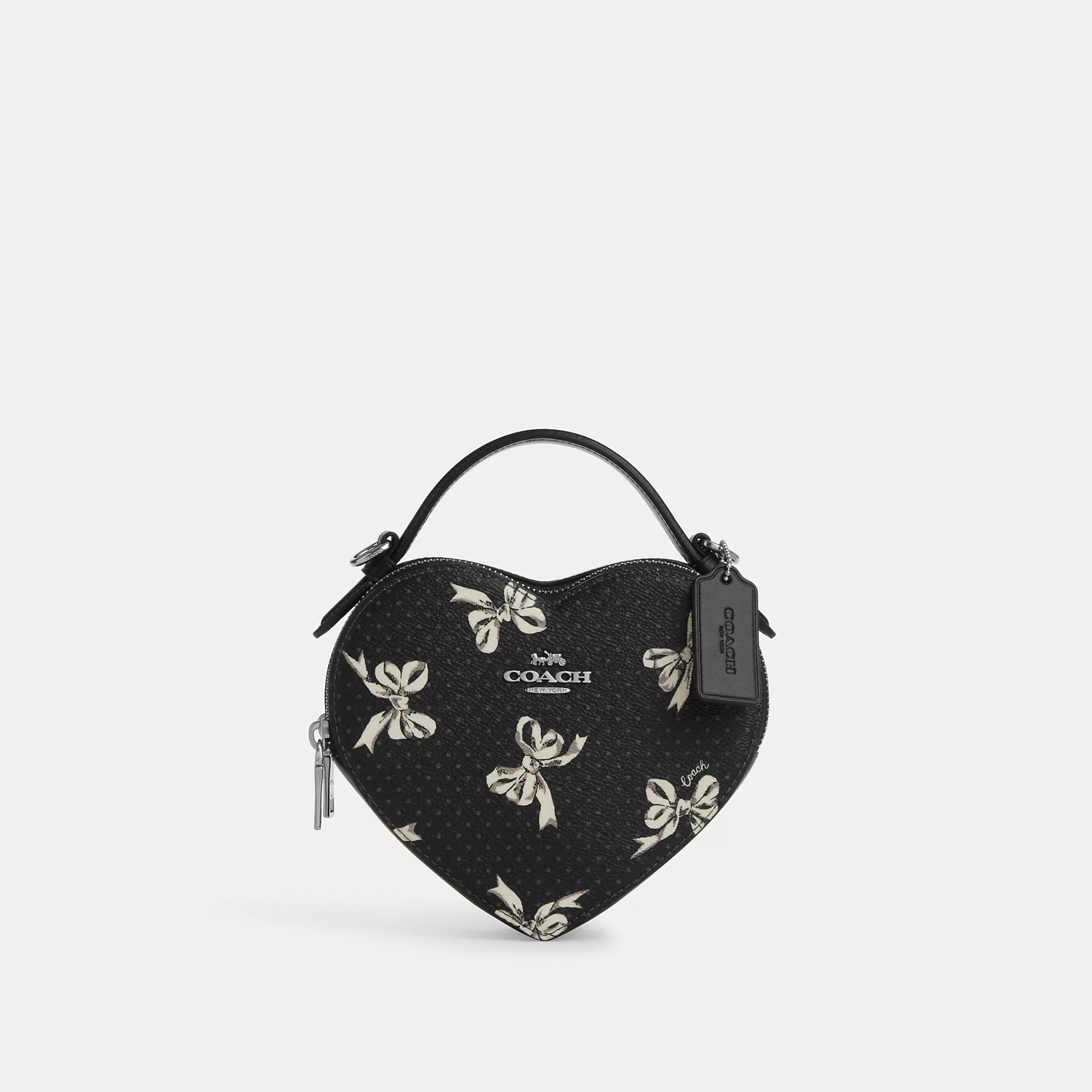 Coach Outlet Heart Crossbody Bag With Bow Print