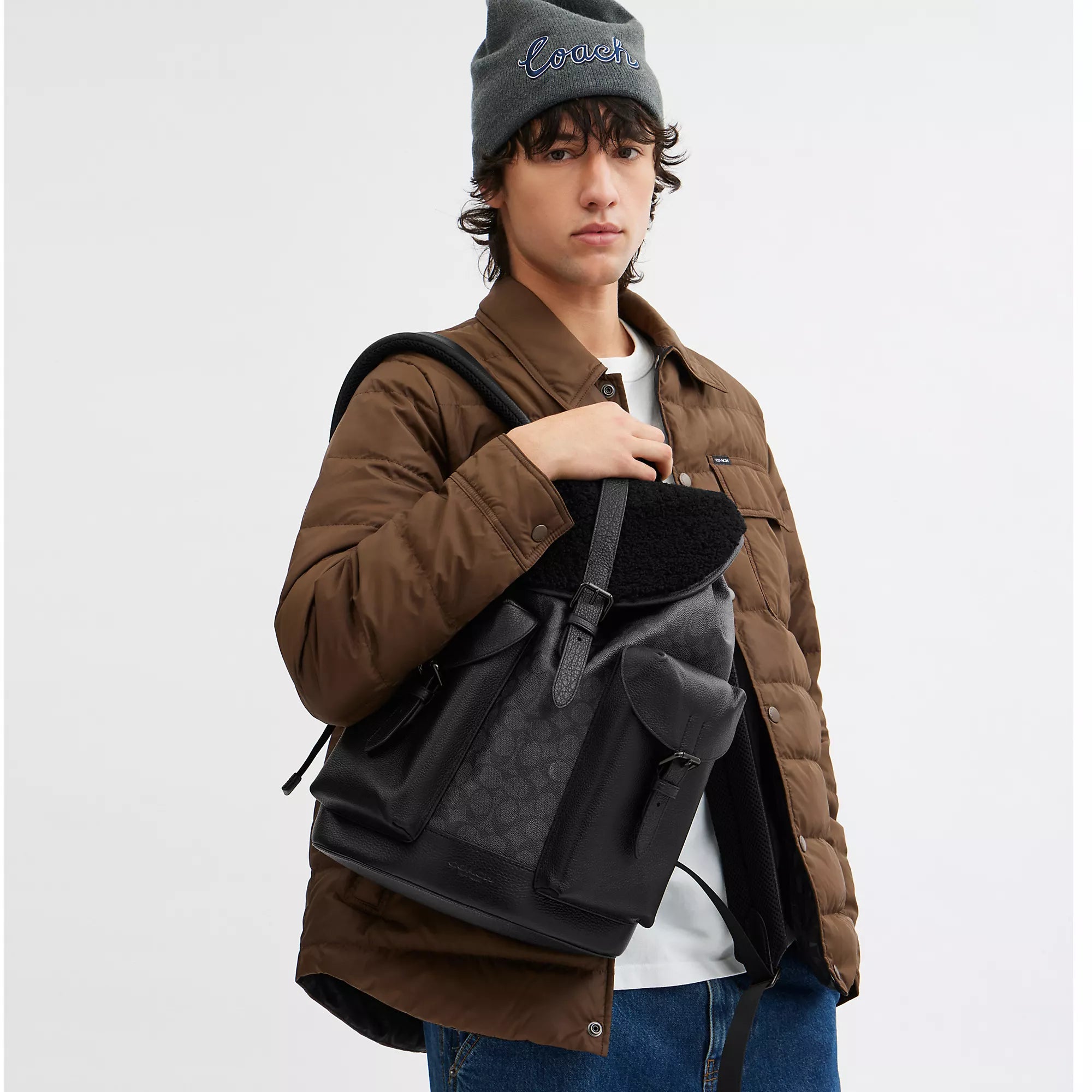 Coach Outlet Warner Backpack In Signature Canvas