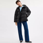 Coach Outlet Short Puffer With Belt In Recycled Polyester