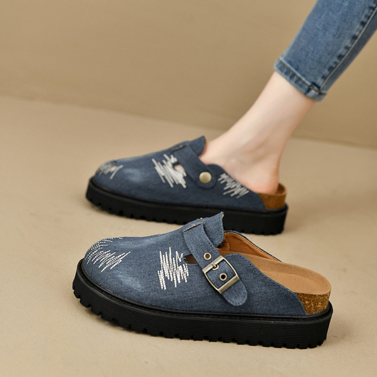 Round Toe Platform Loafers