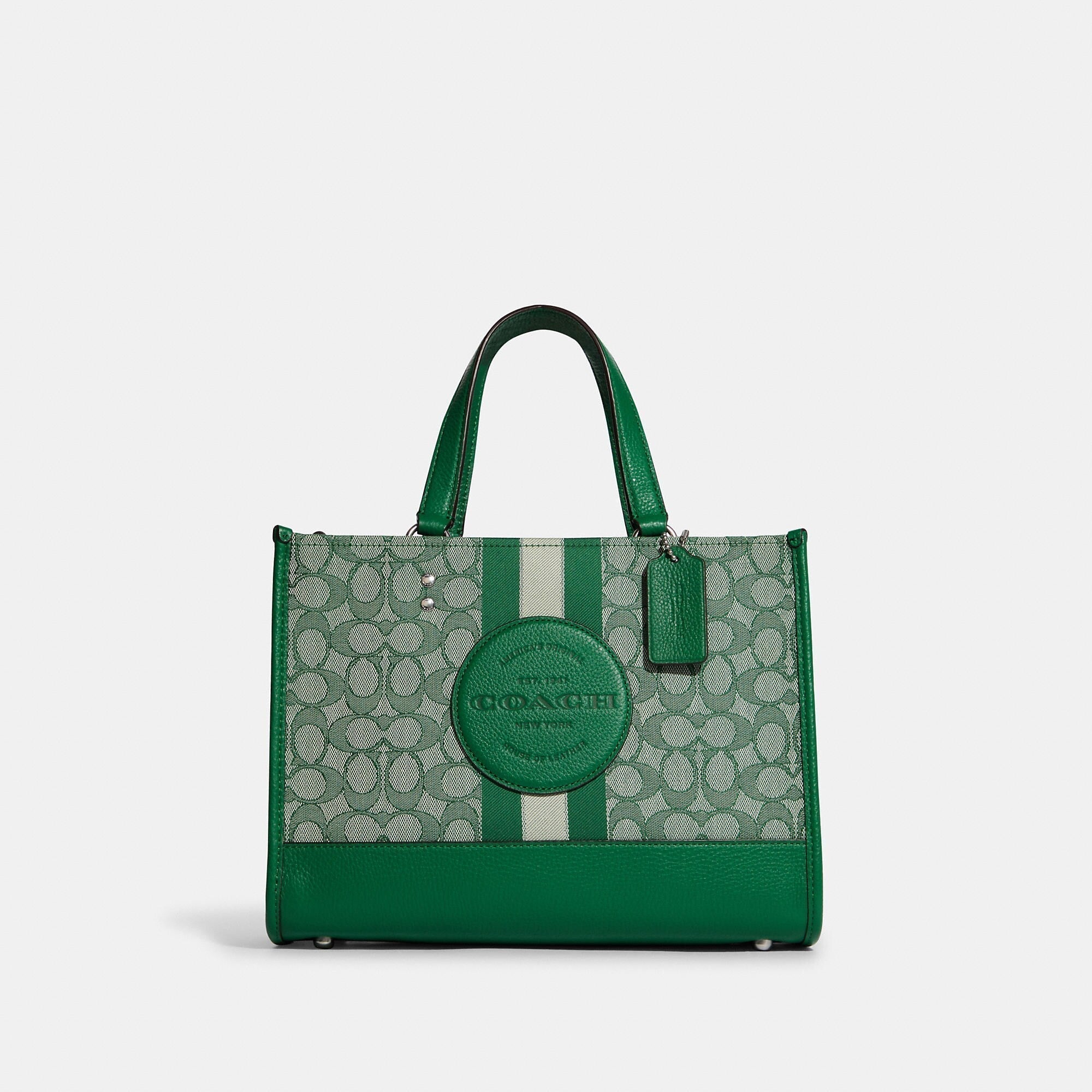 Coach Outlet Dempsey Carryall In Signature Jacquard With Stripe And Coach Patch