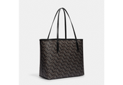 Coach Outlet City Tote With Signature Monogram Print