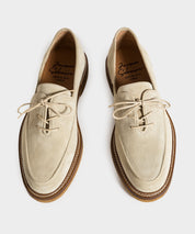 Jacques Solovière Oliver Laceup Derby in Latte Suede