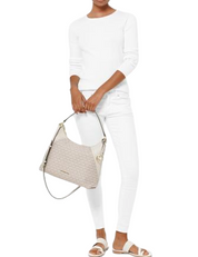 Michael Michael Kors Aria Jacquard Signature Shoulder Bag