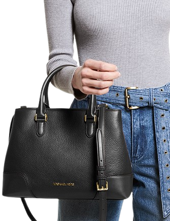 Michael Michael Kors Crosby Medium Pebbled Leather Satchel