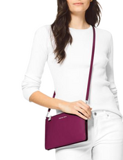 Michael Michael Kors Pebble Leather Double Pouch Crossbody