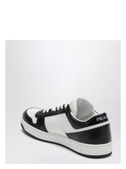 DOWNTOWN WHITE/BLACK LEATHER TRAINER