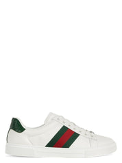 ACE WHITE/GREEN LEATHER LOW TRAINER