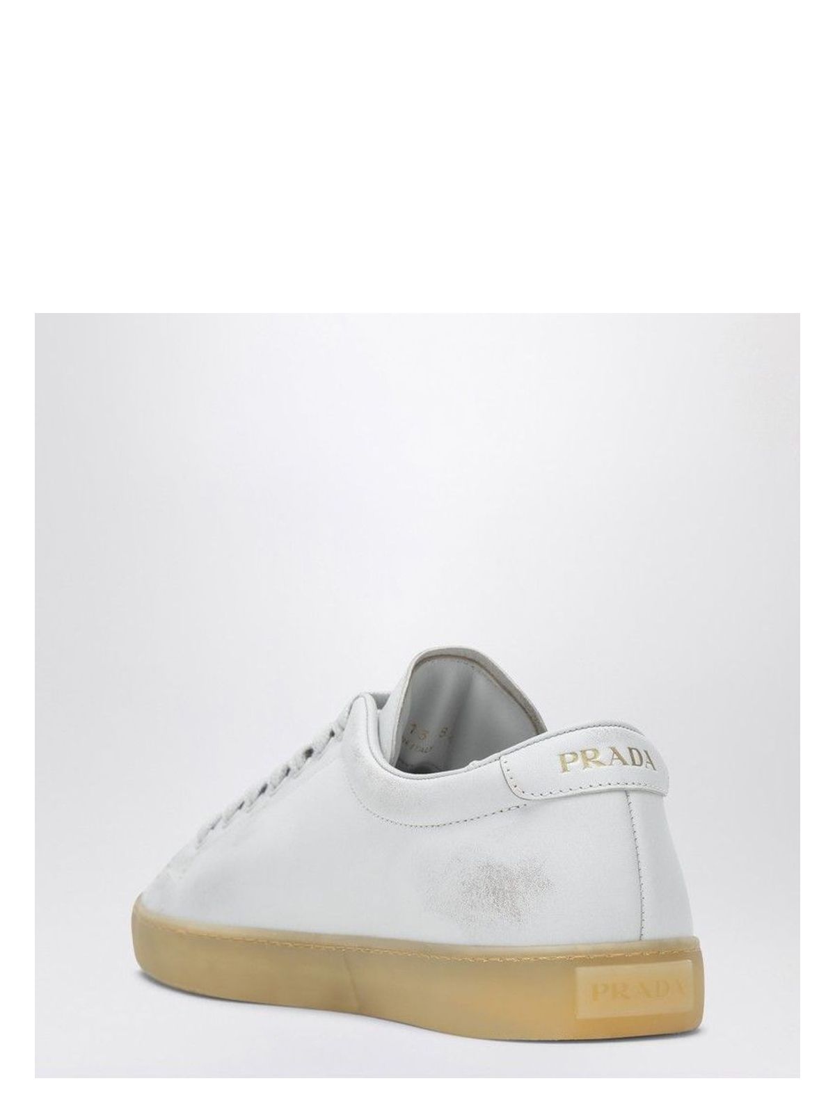 WHITE WORN EFFECT SNEAKER