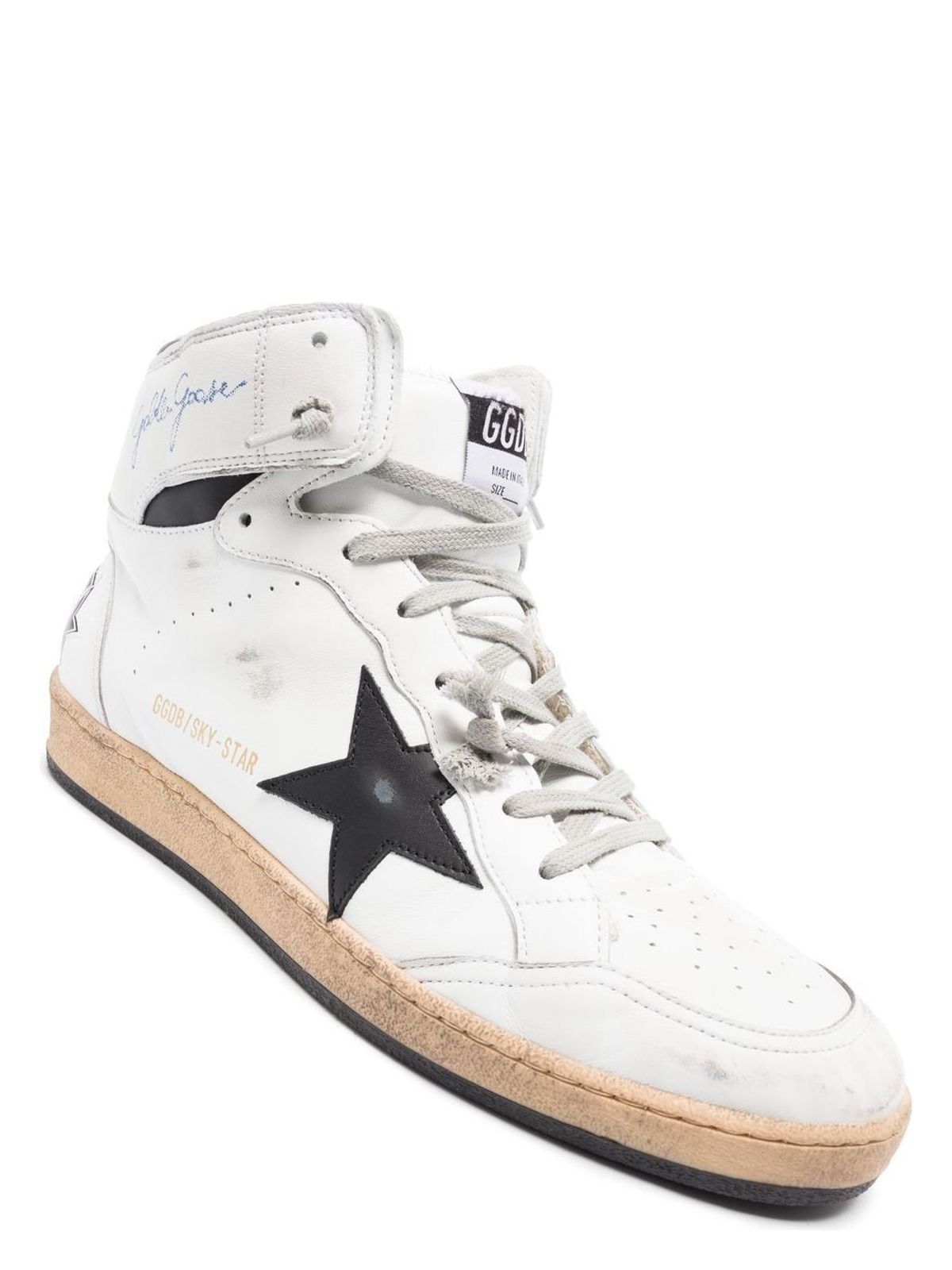 SKY STAR NAPPA UPPER WITH SERIGRAPH LEATHER STAR AND ANKLE