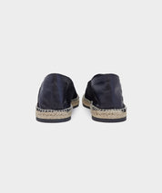 Suede Espadrille in Black