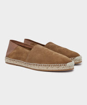 Suede Espadrille in Tobacco