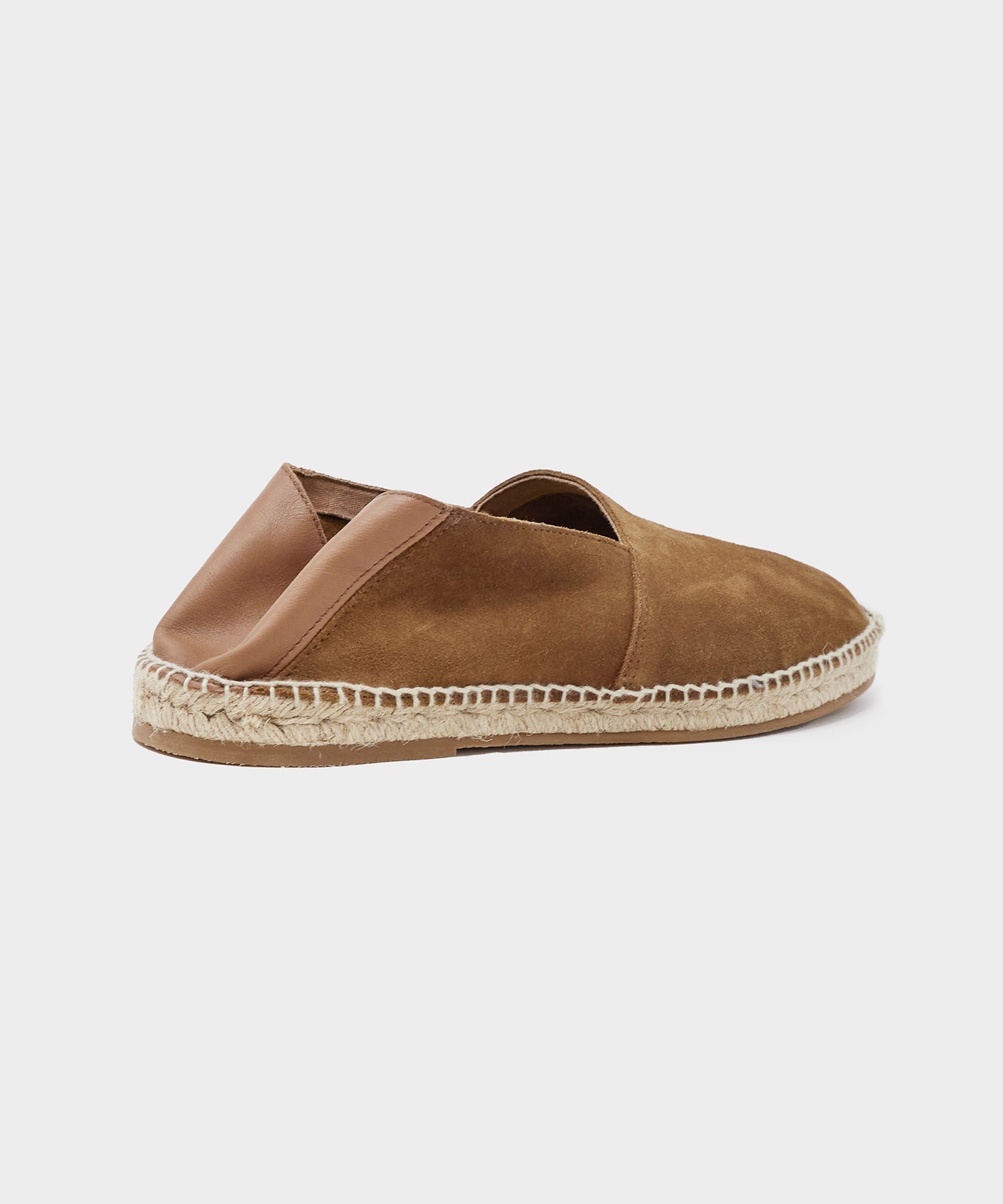 Suede Espadrille in Tobacco