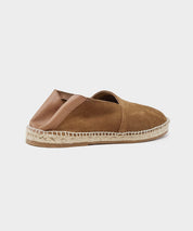 Suede Espadrille in Tobacco