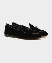 Todd Snyder x Rubinacci Belgian Loafer Black Velour