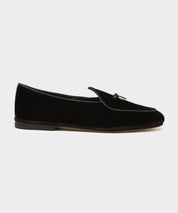 Todd Snyder x Rubinacci Belgian Loafer Black Velour