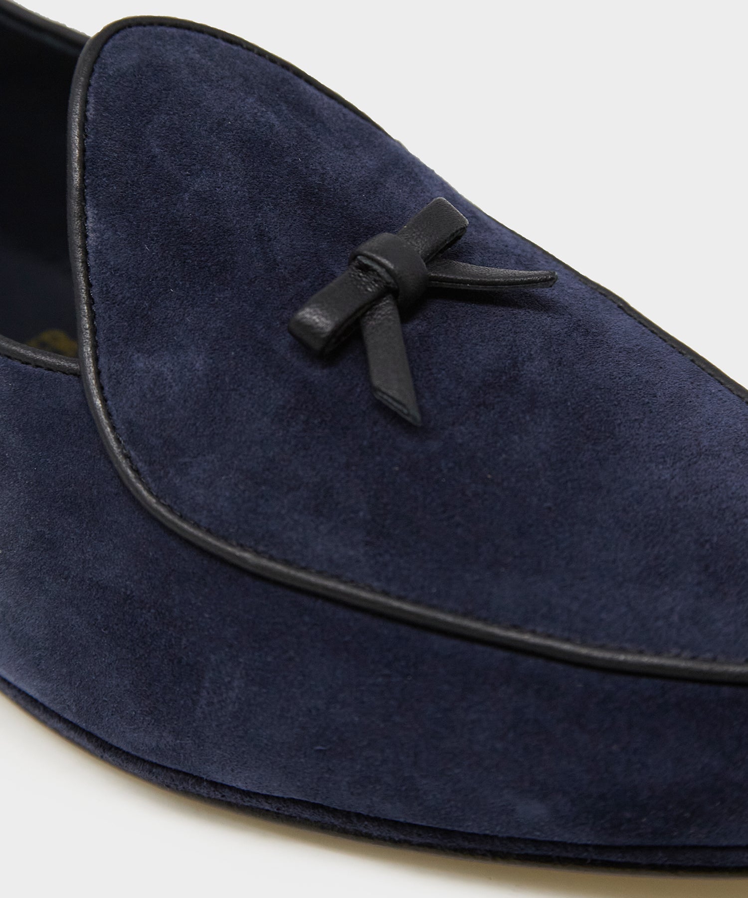 Todd Snyder x Rubinacci Belgian Suede Loafer in Navy