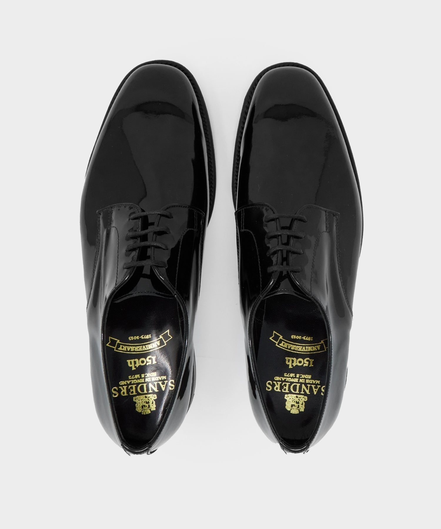 Todd Snyder x Sanders Gibson Derby Black Patent Leather