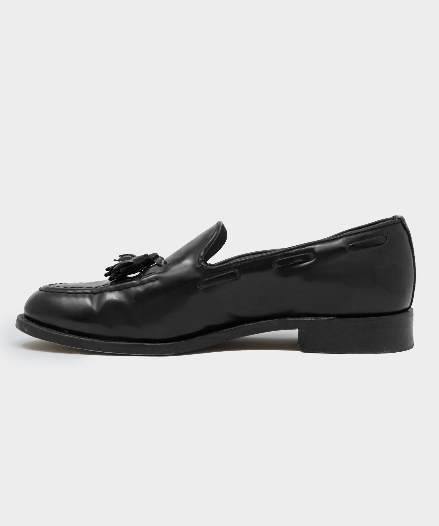 Todd Snyder x Sanders Tassel Loafer Black Leather