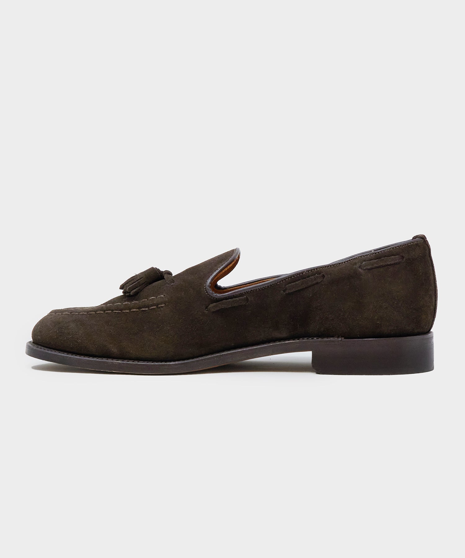 Todd Snyder x Sanders Tassel Loafer in Brown Suede