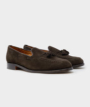 Todd Snyder x Sanders Tassel Loafer in Brown Suede