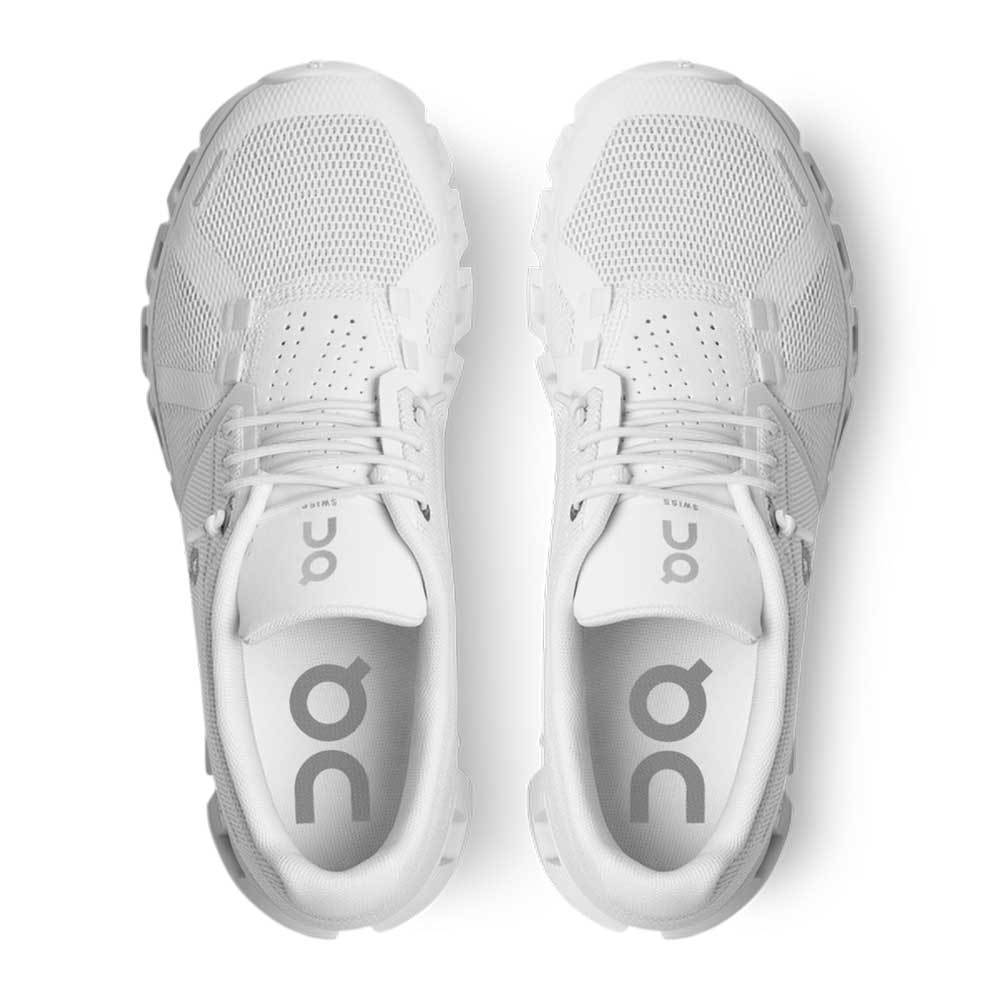 Women's Cloud 5 Running Shoe - All White - Regular (B)