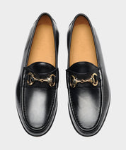 Yuketen Moc Ischia Horsebit Loafer in Black